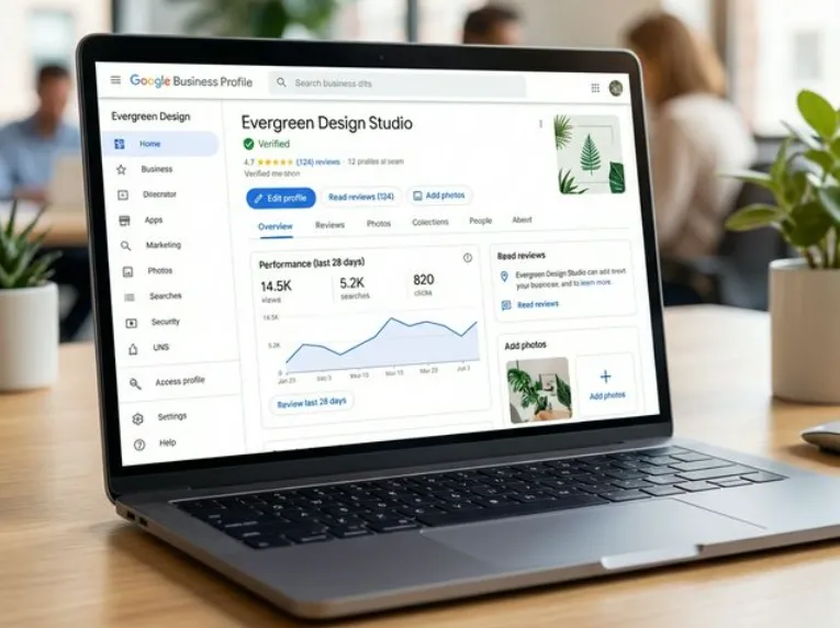 Team working in a modern office